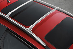 Image of Crossbars: Bright Silver (2-piece set) image for your Nissan Pathfinder  